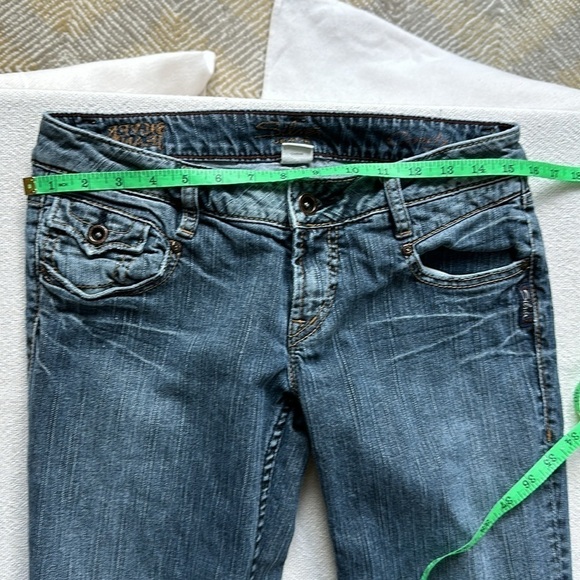 Vintage Y2K low rise wide leg jeans SZ 29x31 - Picture 7 of 14